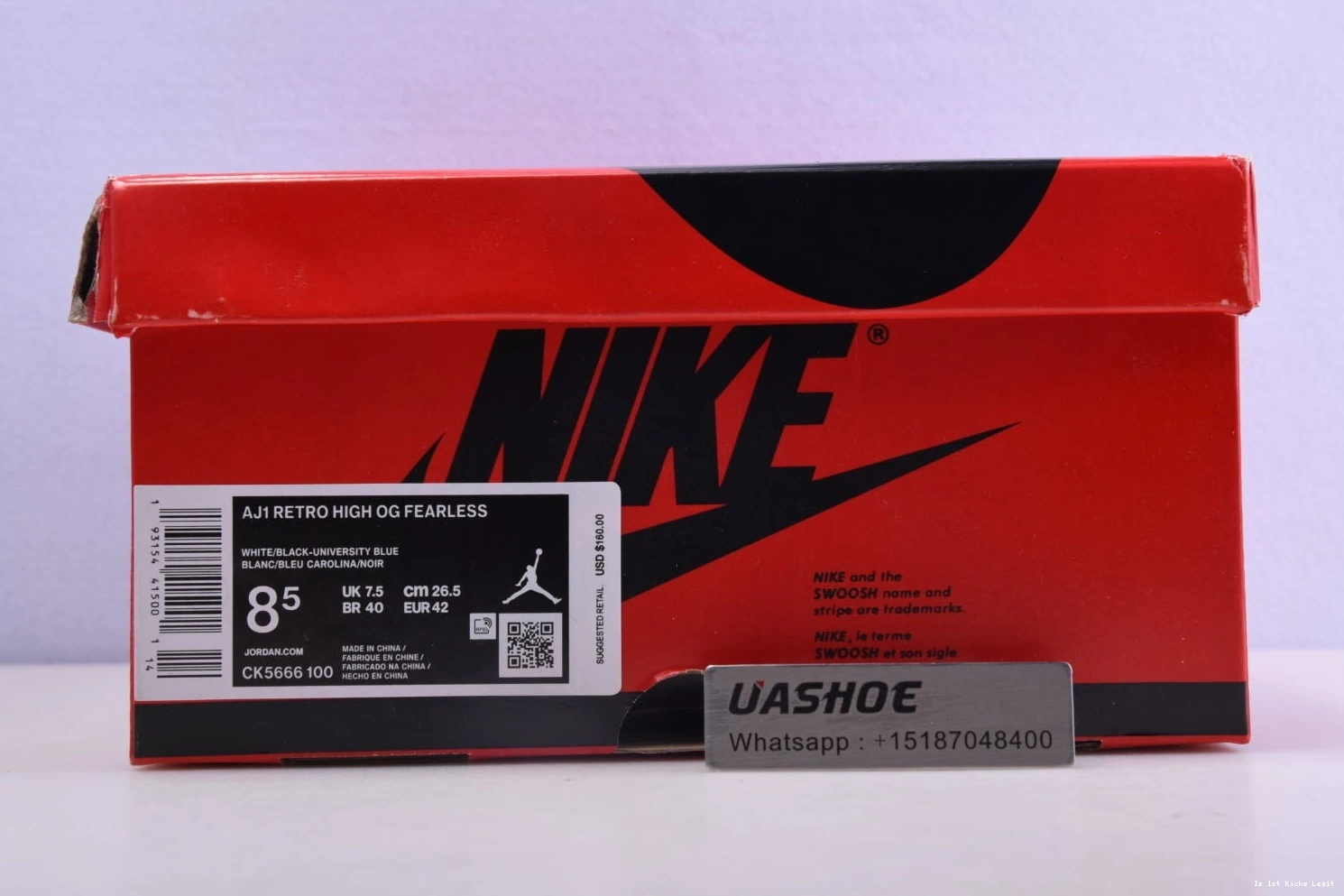 1 “Fearless”  Air CK5666-100 Jordan 0405